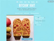 Tablet Screenshot of bitchinknit.com